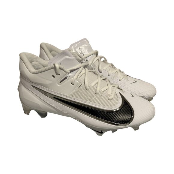 Size 10.5 Nike Vapor Edge Elite 360 2 Wide White Football Cleats FJ6125-100 main image 4